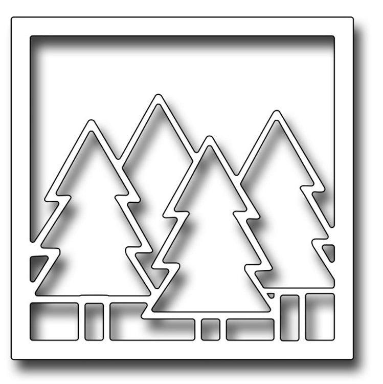 Frantic Stamper Cutting Die - Christmas Tree Square