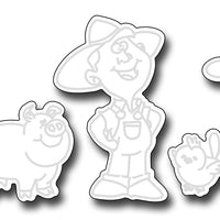 Frantic Stamper Cutting Die - Hogs and Kisses