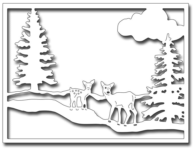Frantic Stamper Cutting Die - Winter Wonderland Card Panel