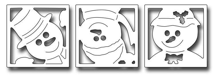 Frantic Stamper Cutting Die - Peeking Snow Family