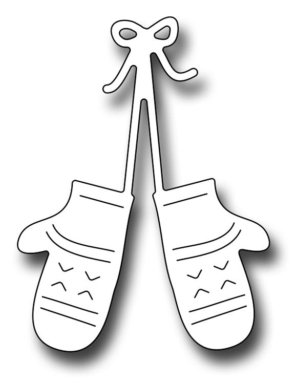 Frantic Stamper Cutting Die - Hanging Mittens