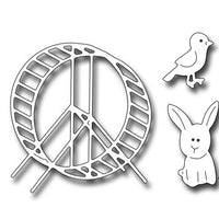Frantic Stamper Cutting Die - Hamster, Bunnies and Bird