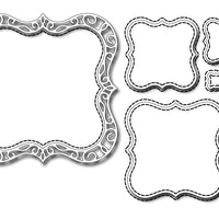 Frantic Stamper Cutting Die - Elementals #18 - Stitched Bracket Squares