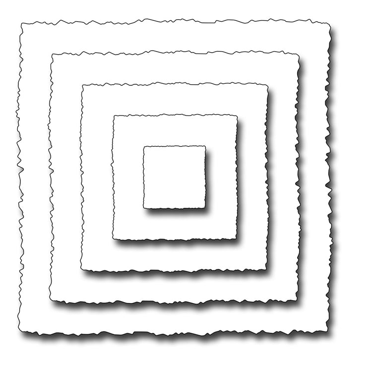 Frantic Stamper Cutting Die - Deckled Squares