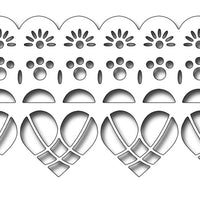 Frantic Stamper Cutting Die - Large Scalloped Edger Set