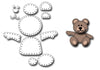 Frantic Stamper Cutting Die - Felt Teddy Bear Parts