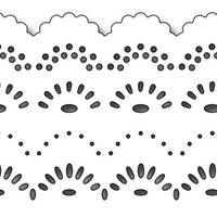 Frantic Stamper Cutting Die - Double Scallop Edger Set
