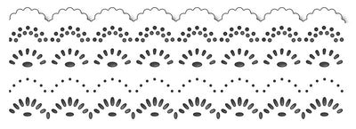Frantic Stamper Cutting Die - Double Scallop Edger Set