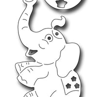 Frantic Stamper Cutting Die - Performing Elephant