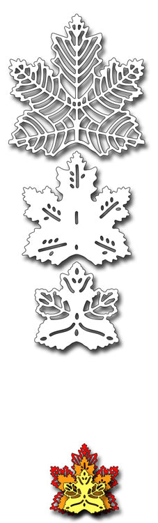 Frantic Stamper Cutting Die - Stacking Maple Leaves