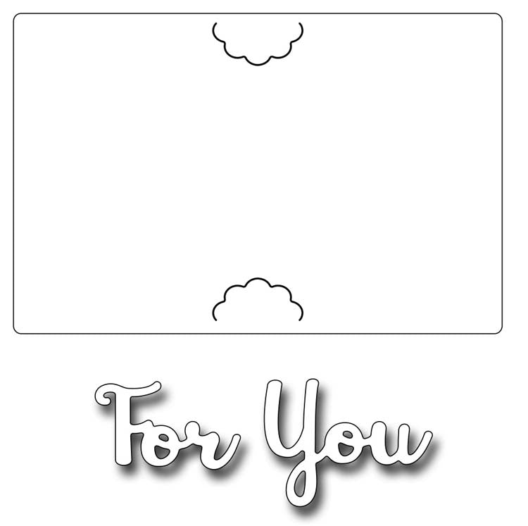 Frantic Stamper Cutting Die - Gift Card Edge Holder