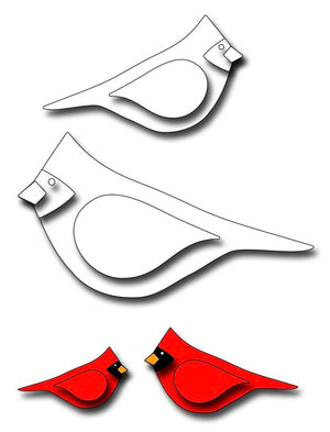 Frantic Stamper Cutting Die - Modern Cardinals