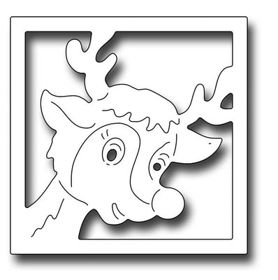 Frantic Stamper Cutting Die - Large Peeking Reindeer