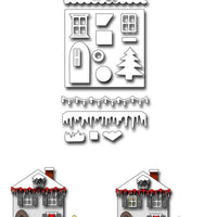 Frantic Stamper Cutting Die - Christmas House