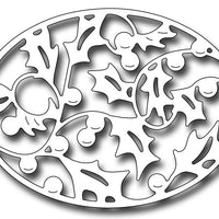 Frantic Stamper Cutting Die - Holly Oval