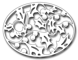 Frantic Stamper Cutting Die - Holly Oval