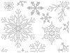 Frantic Stamper Cutting Die - Pinprick Snowflake Background