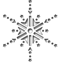Frantic Stamper Cutting Die - Reverse Cut Jeweled Snowflake