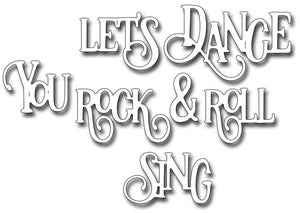 Frantic Stamper Cutting Die - Dance Rock Sing