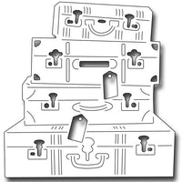 Frantic Stamper Cutting Die - Suitcase Stack