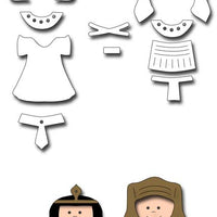 Frantic Stamper Cutting Die - Egyptian Doll Clothing
