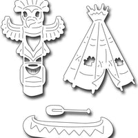 Frantic Stamper Cutting Die - Native American Icons