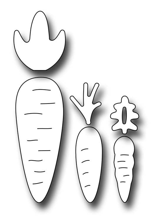 Frantic Stamper Cutting Die - Carrot Set