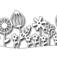 Frantic Stamper Cutting Die - Contemporary Floral Border