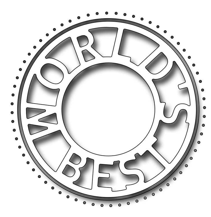 Frantic Stamper Cutting Die - World's Best Circle & Frame