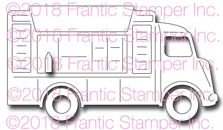 Frantic Stamper Cutting Die - Food Truck