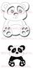Frantic Stamper Cutting Die - Ping the Panda