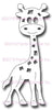Frantic Stamper Cutting Die - Gladys the Giraffe