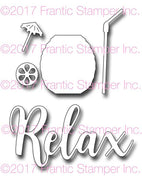 Frantic Stamper Cutting Die - Relax With A Drink