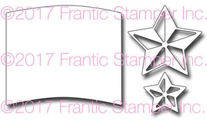 Frantic Stamper Cutting Die - 3D Stars and Flag Field
