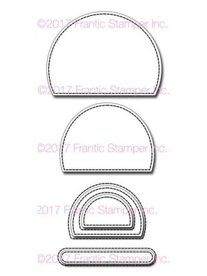 Frantic Stamper Cutting Die - Semi Circle Elementals