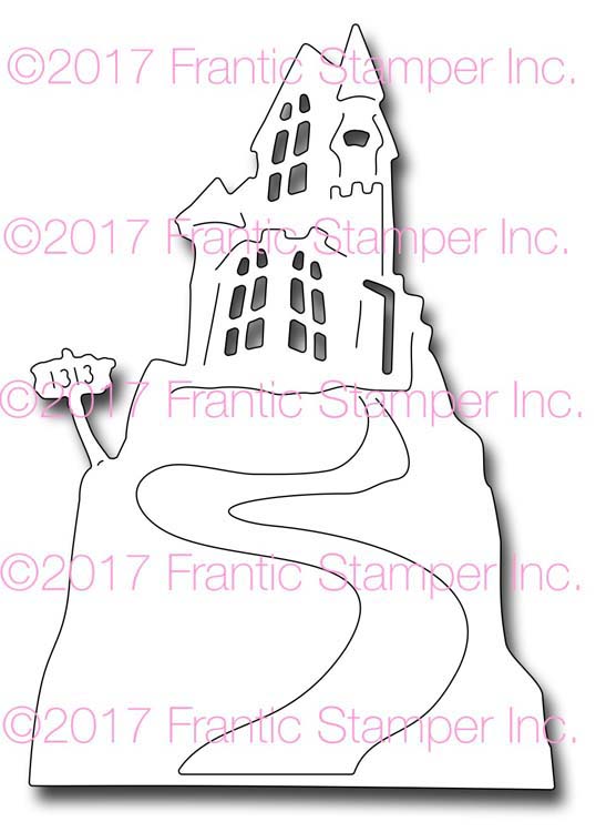 Frantic Stamper Cutting Die - Haunted Hill