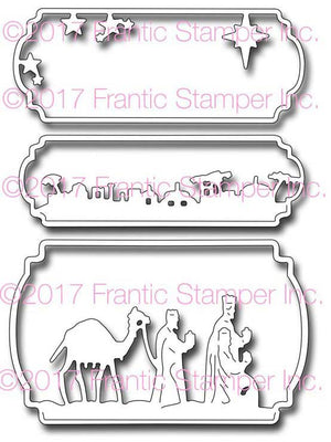 Frantic Stamper Cutting Die - Vertical Christmas Triptych Panels