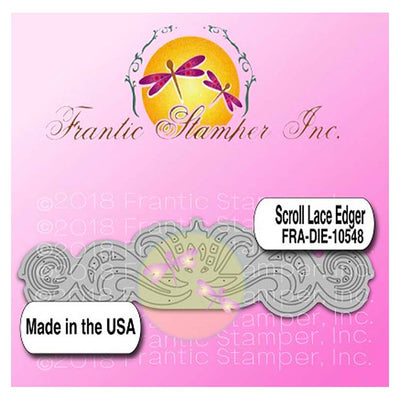 Frantic Stamper Cutting Die - Scroll Lace Edger