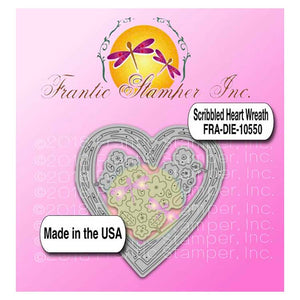 Frantic Stamper Cutting Die - Scribbled Heart Wreath