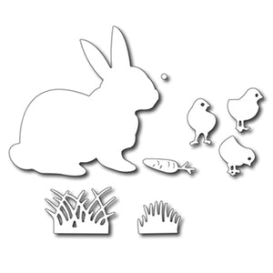 Frantic Stamper Cutting Die - Easter Bunny & Chicks (set of 8)