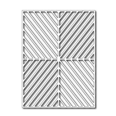Frantic Stamper Cutting Die - Alternating Diagonal Card Panel