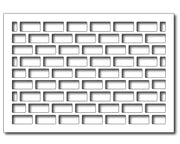 Frantic Stamper Cutting Die - Brick Wall Card Panel