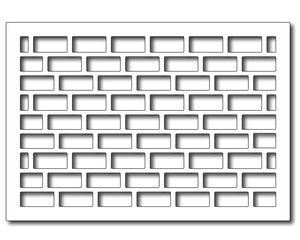 Frantic Stamper Cutting Die - Brick Wall Card Panel