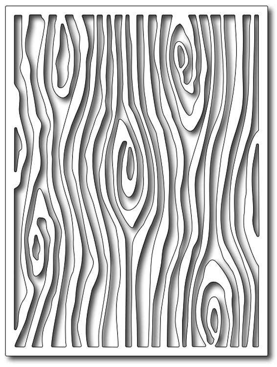 Frantic Stamper Cutting Die - Woodgrain Card Panel