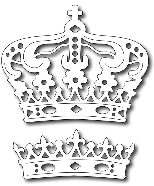 Frantic Stamper Cutting Die - Majestic Crowns (set  of 2)