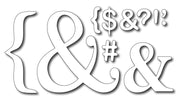 Frantic Stamper Cutting Die - Punctuation Set (set of 11 dies)