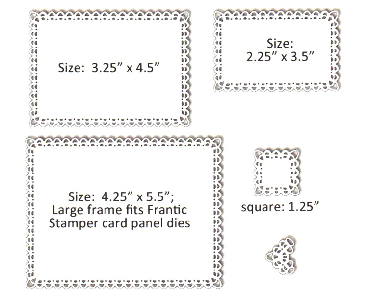 Frantic Stamper Cutting Die - Double Loop Frames