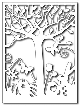 Frantic Stamper Cutting Die - Easter Scene Card Panel