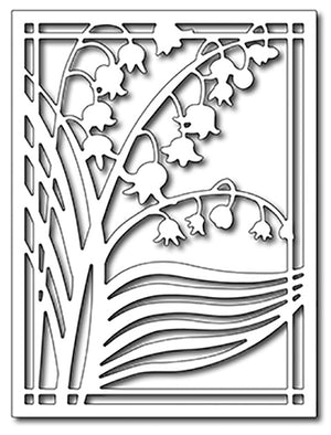 Frantic Stamper Cutting Die - Lily of the Valley Card Panel