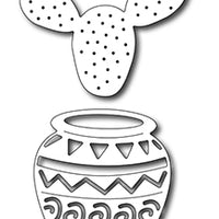 Frantic Stamper Cutting Die - Native Pot and cactus (set of 2 dies)